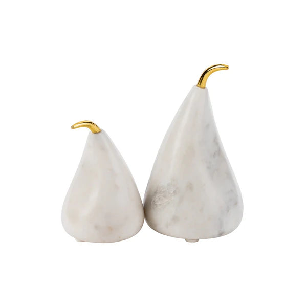 Marble & Gold Stem Pear
