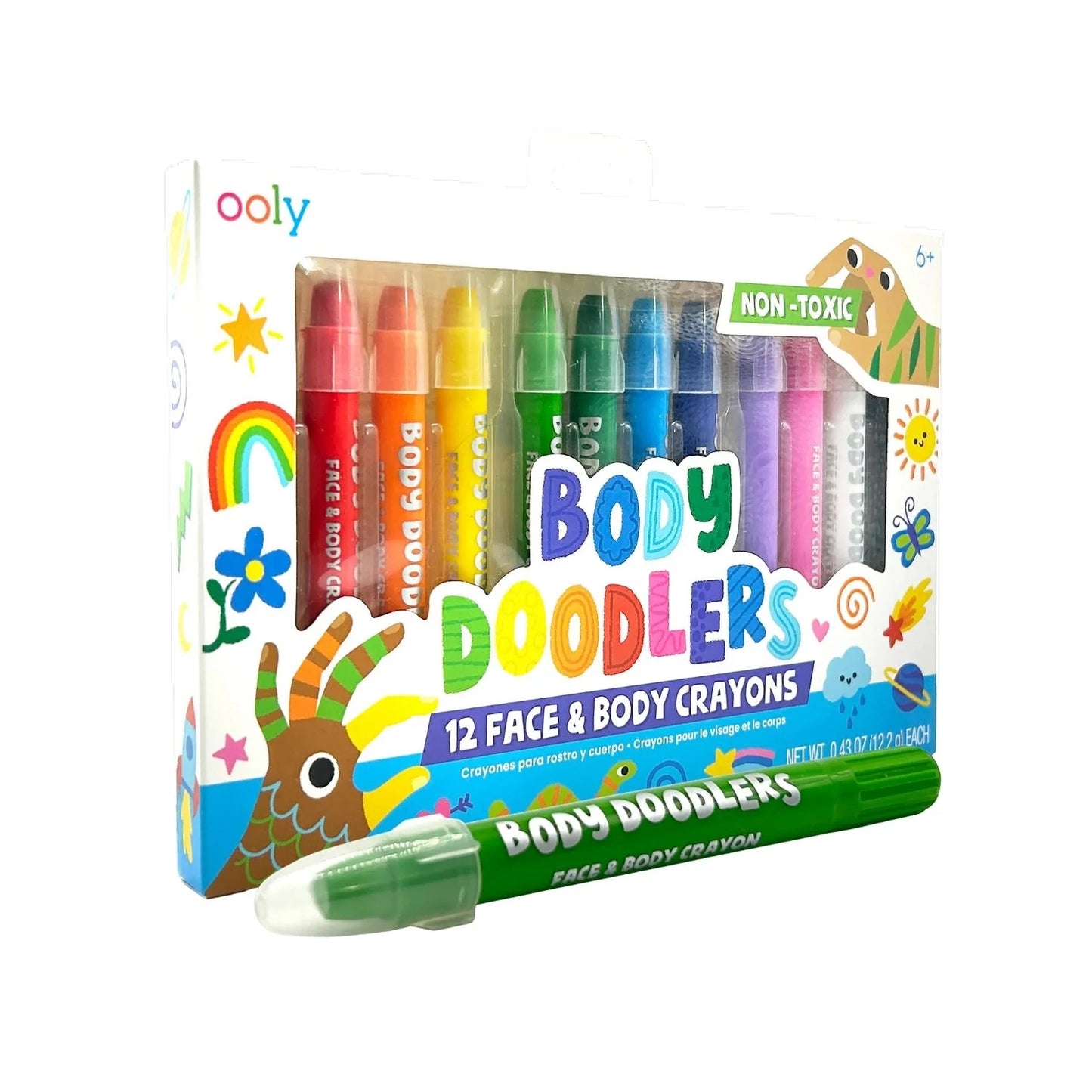 Body Doodlers Face & Body Crayon Set