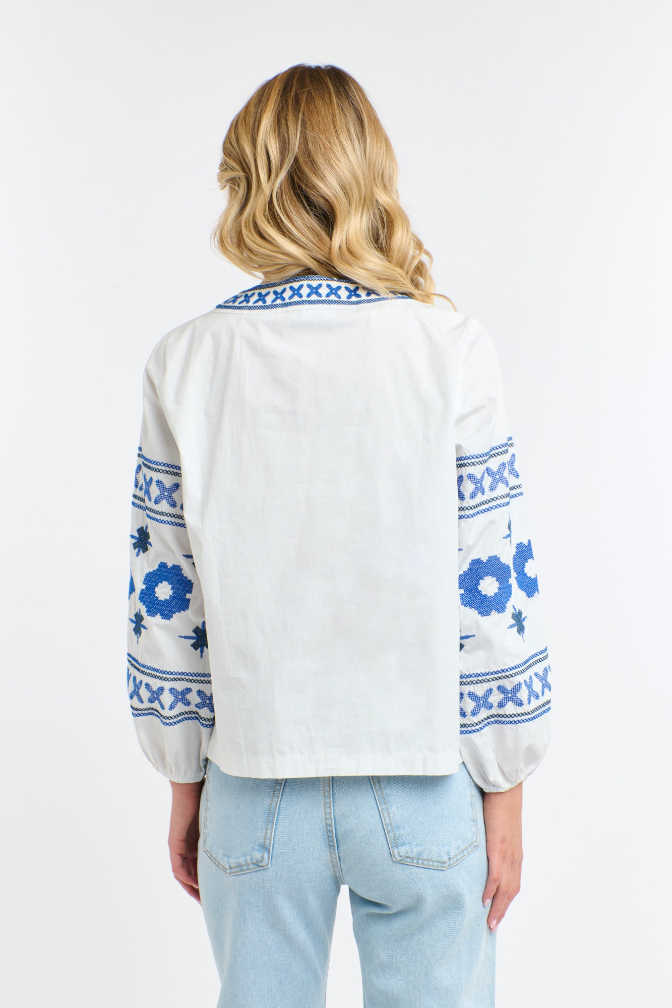 Daisy Cross Shirt - White