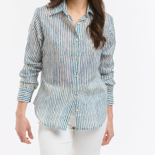 Collins Shirt - Blue Stripe