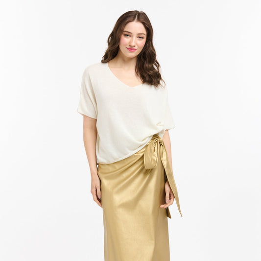 Gemma Stripe Sweater - Cream