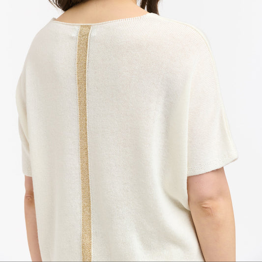 Gemma Stripe Sweater - Cream