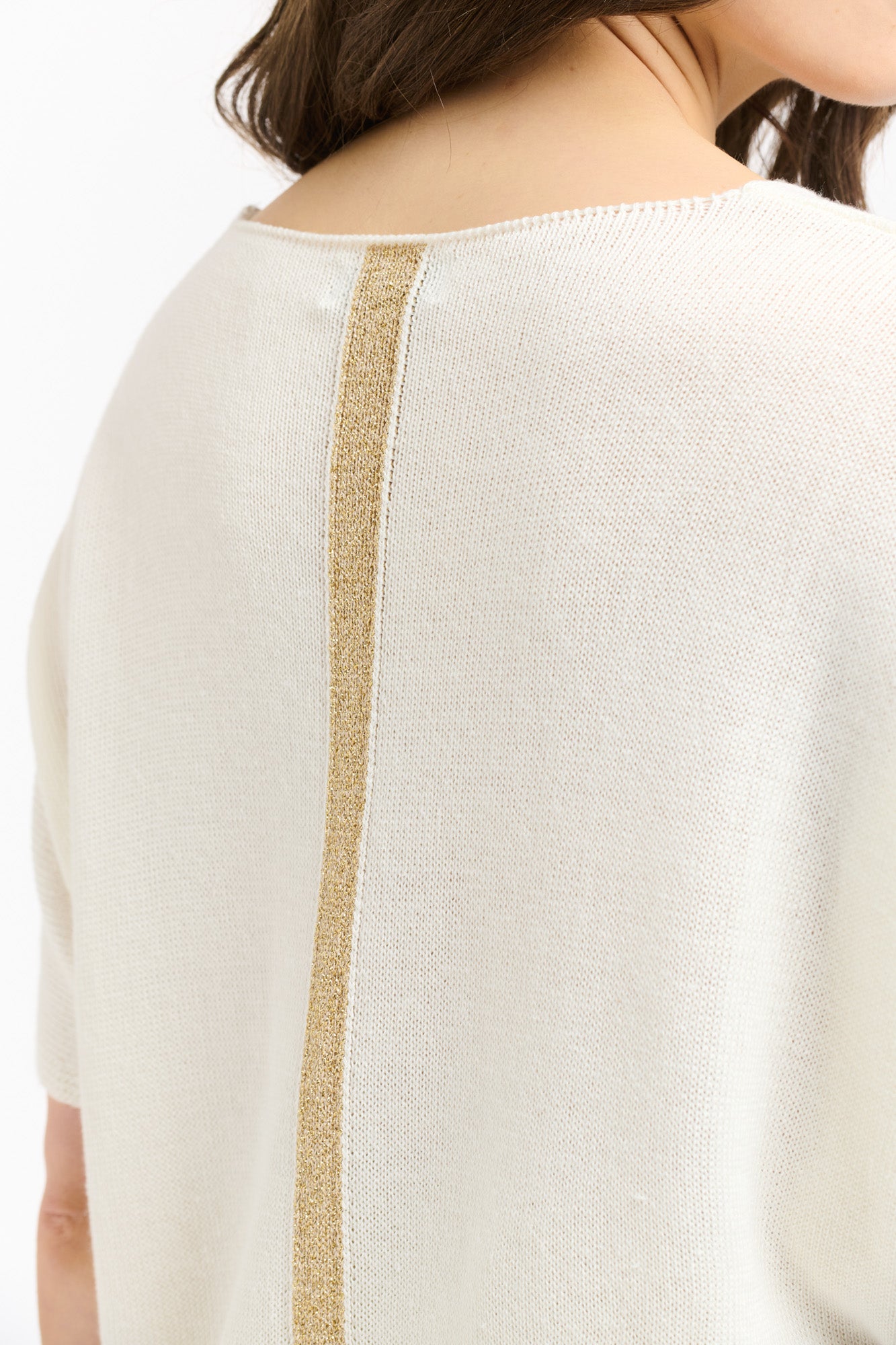 Gemma Stripe Sweater - Cream