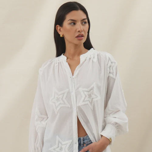 Estelle Star Shirt - Ecru