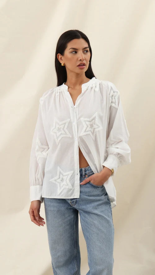 Estelle Star Shirt - Ecru