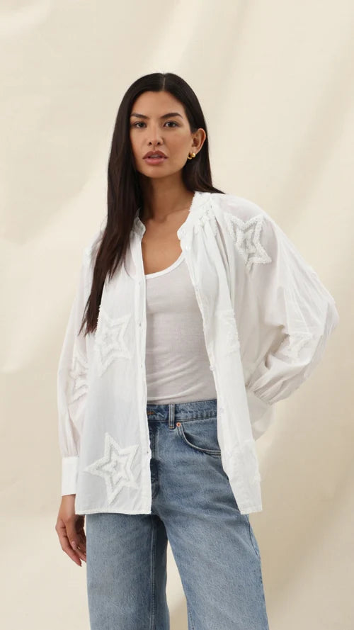 Estelle Star Shirt - Ecru