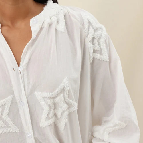 Estelle Star Shirt - Ecru