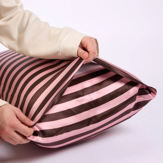 Silk Pillowcase - Rocky Road Stripes