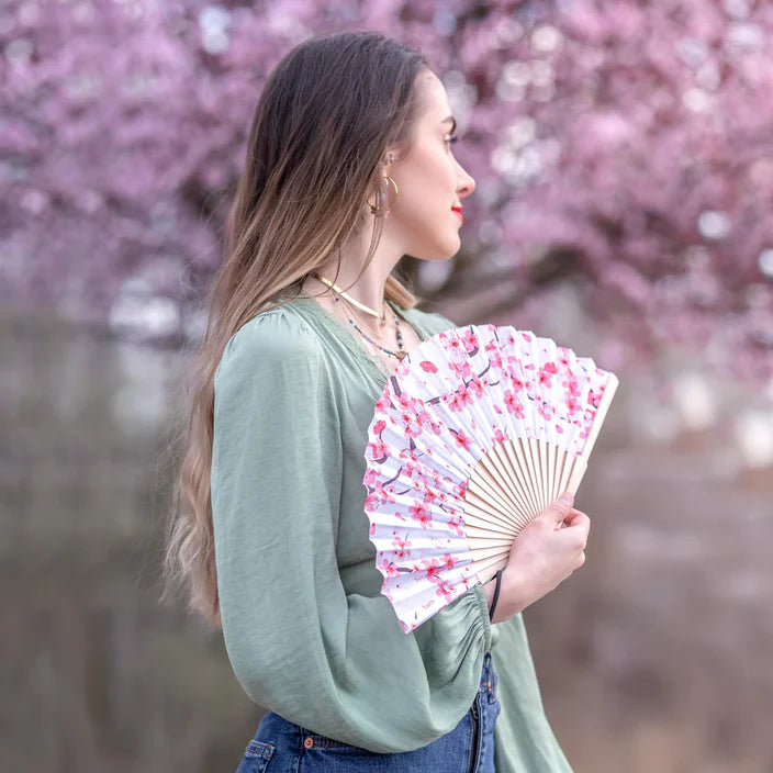 Hand Fan with Gift Box - Sakura