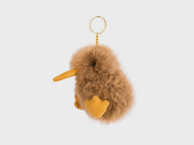 Alpaca Huacaya Kiwi Key Ring