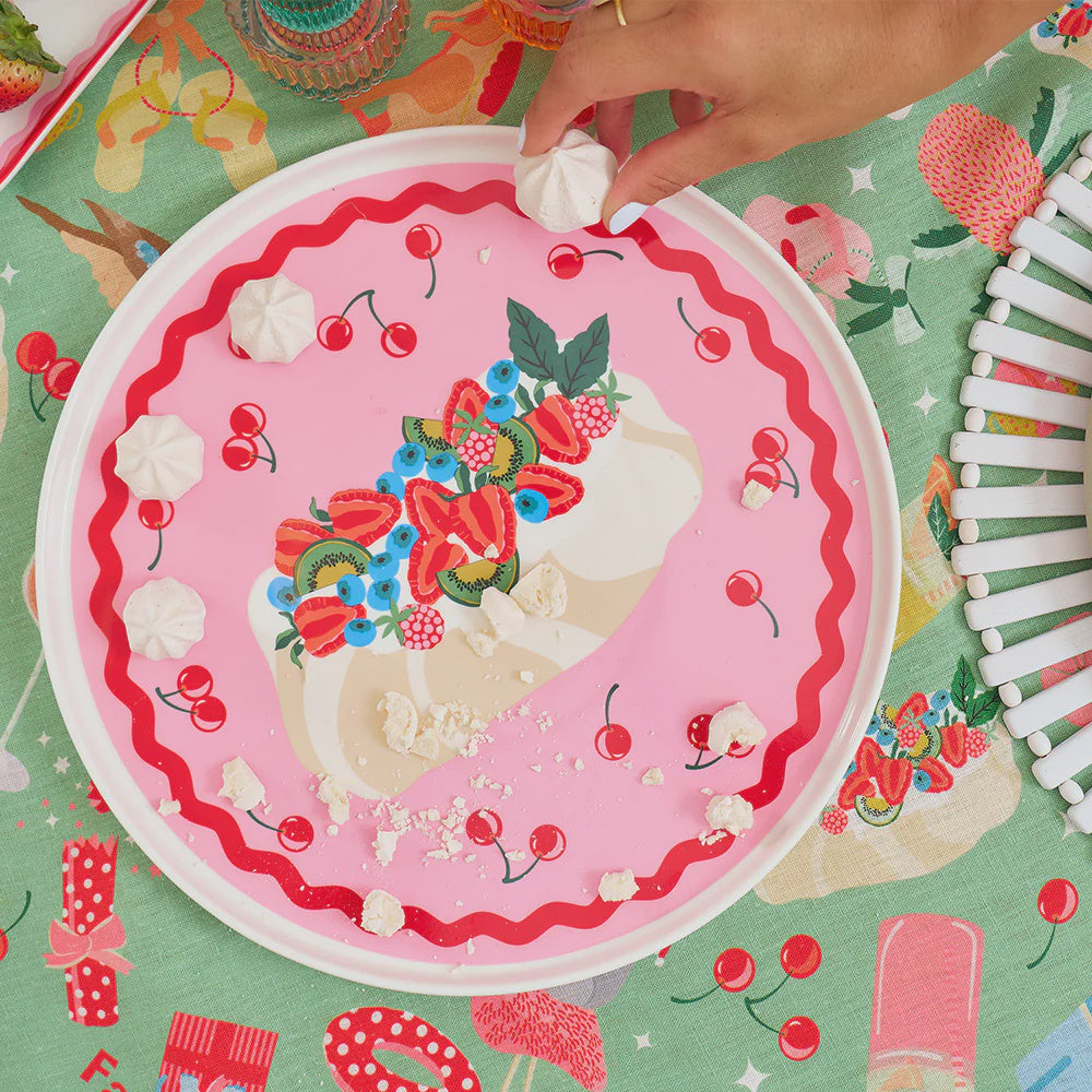 Xmas Pavlova Round Plate