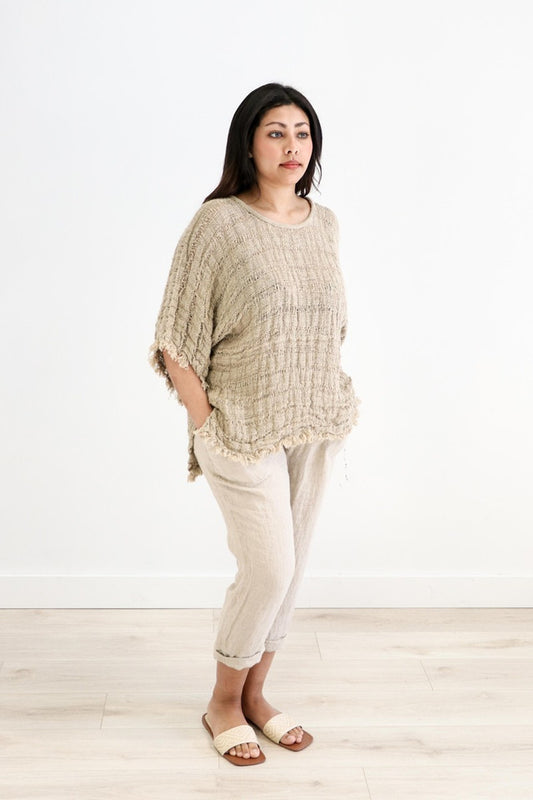 Aurora Fringed Wide Sleeve Top