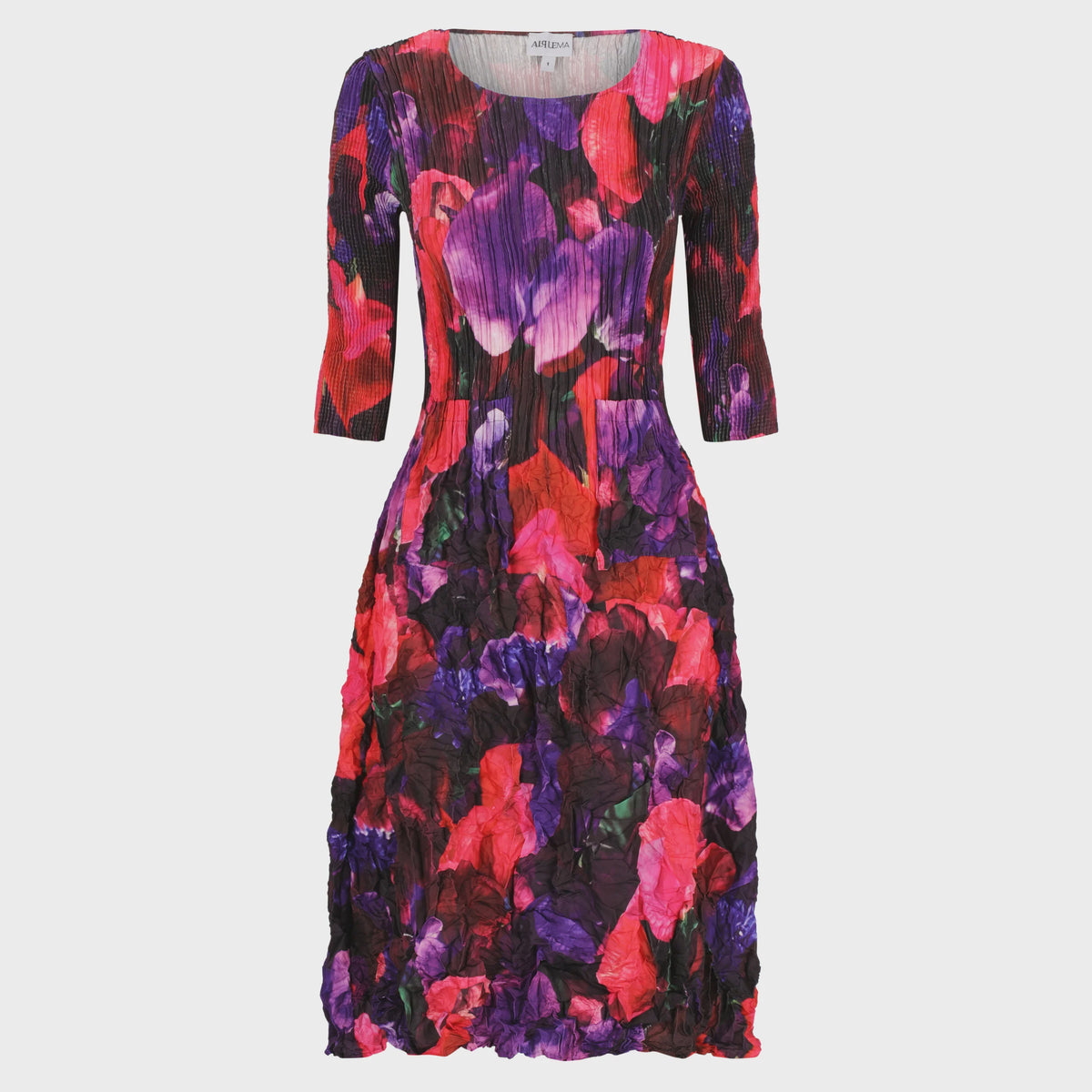 3/4 Sleeve Smash Pocket Dress - Sweet Pea