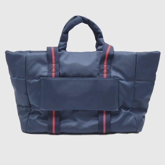 Quilted Voyager Bag - Navy