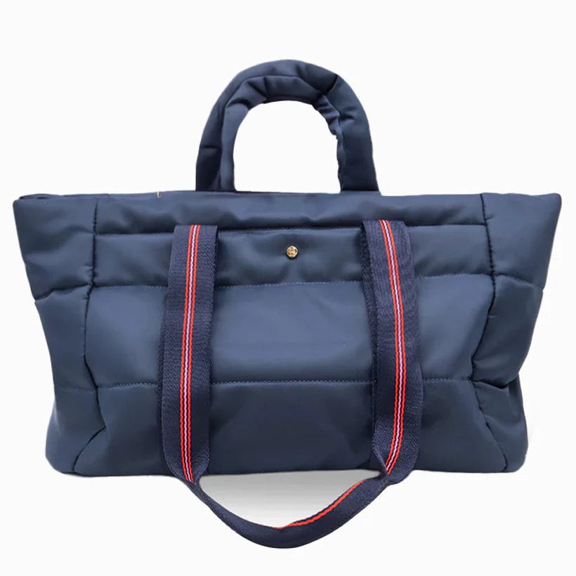 Quilted Voyager Bag - Navy