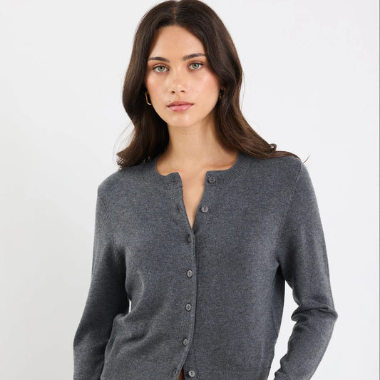 Autograph Cashmere Crewneck Cardigan