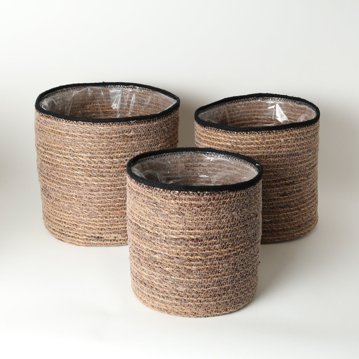 Seagrass/Jute Stripe Basket