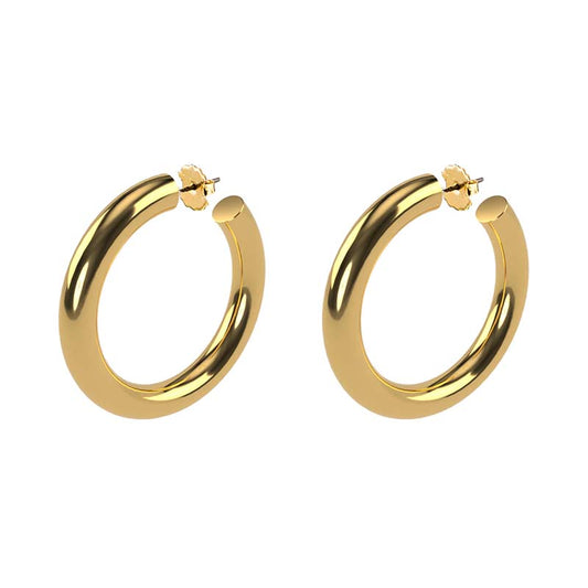 Bellucci Hoops Polished Gold