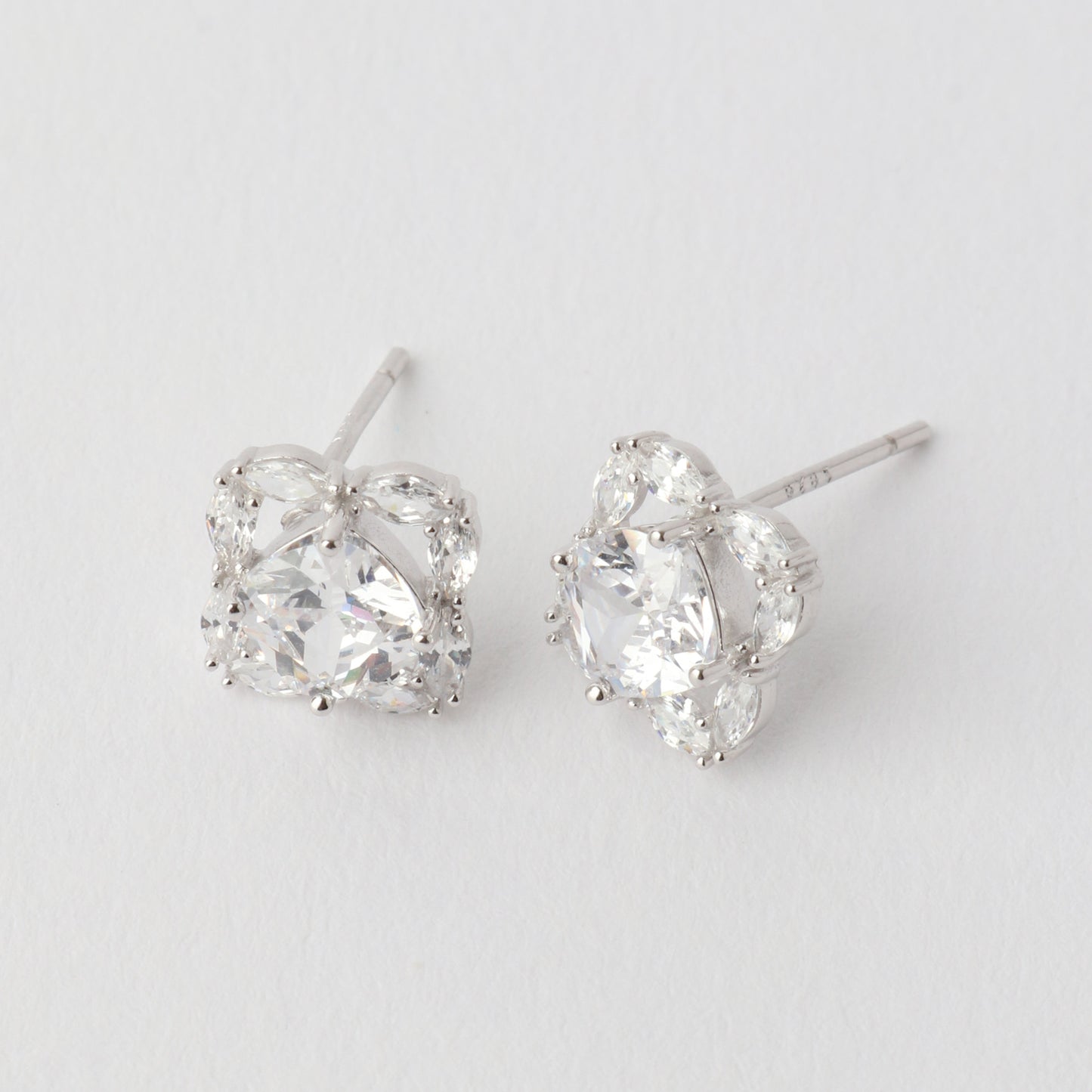Ava Cubic Zirconia Earrings 925 Silver
