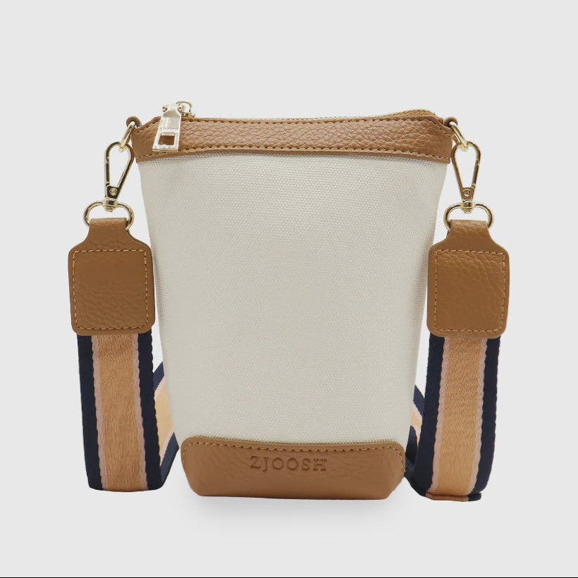 Bec Cross Body Bag - White Tan