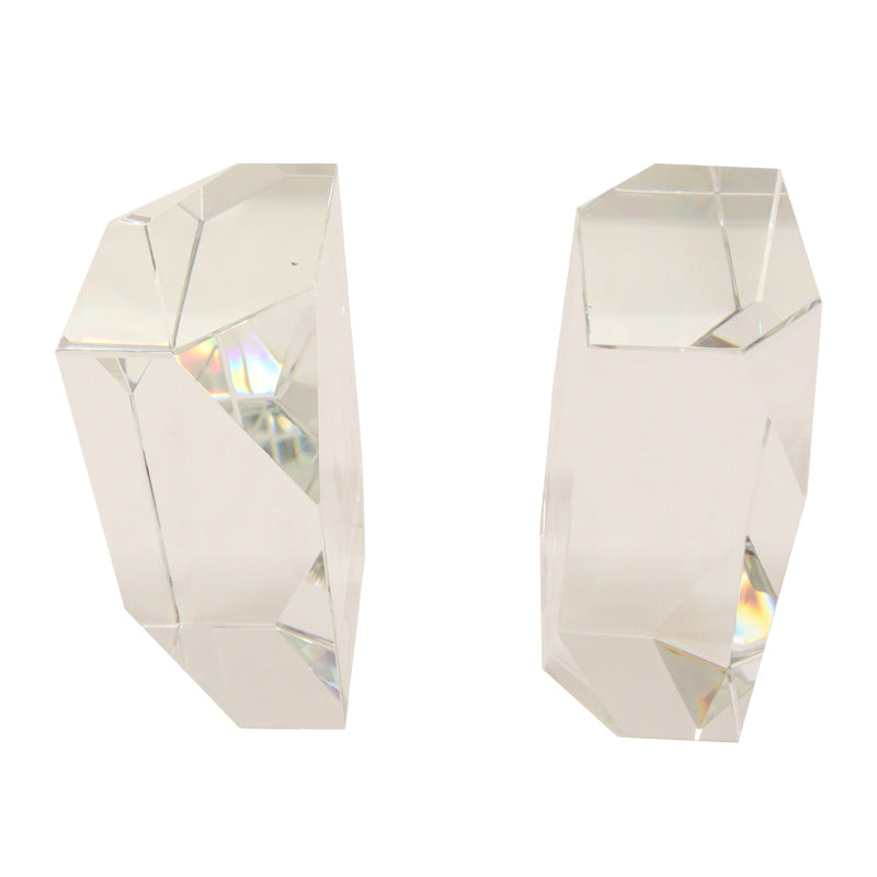 Crystal Block Bookends