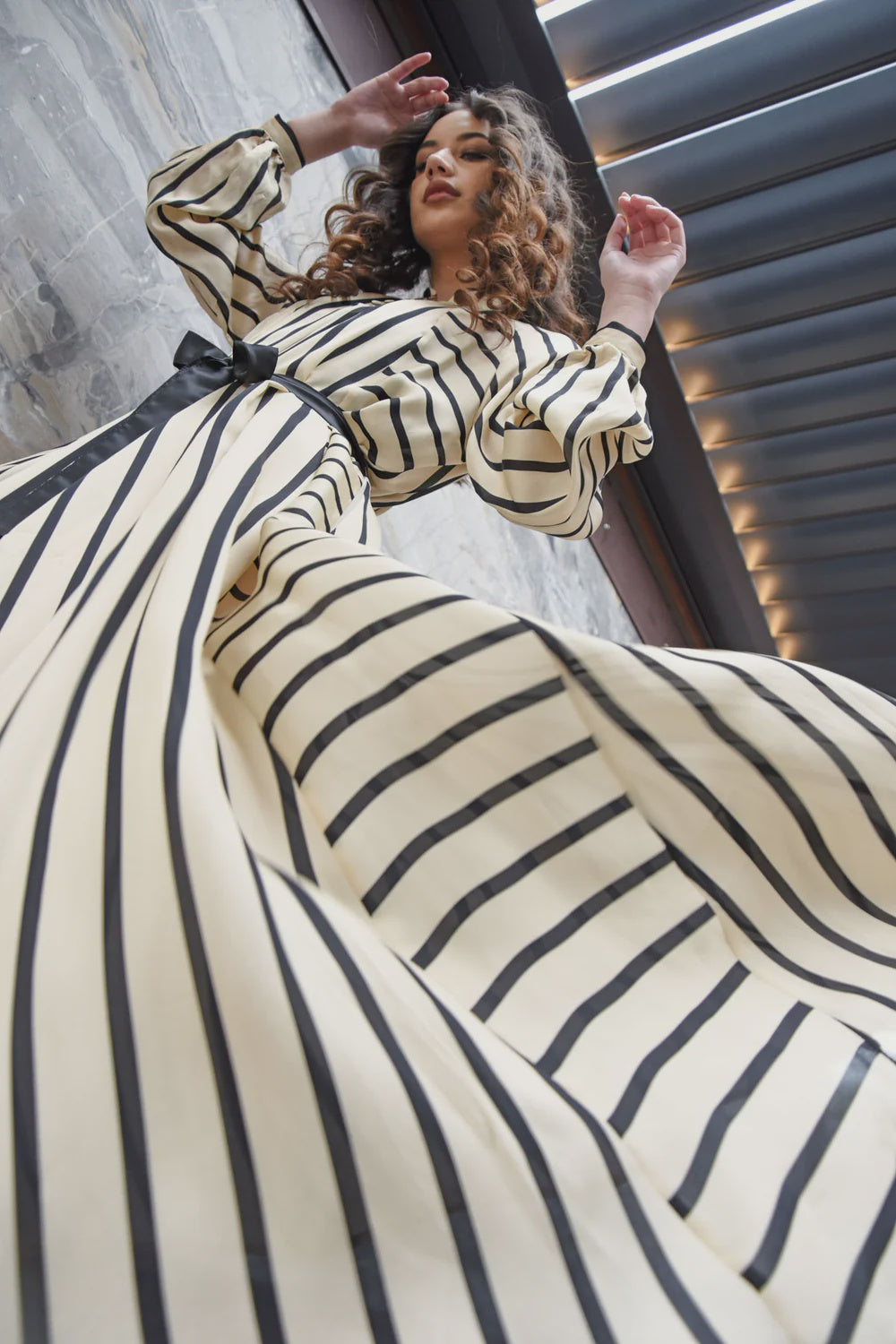 BLURRED LINES Dress - Stripes