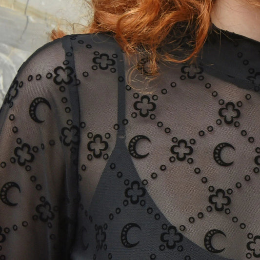 DON'T GET MESHY TOP - BLACK