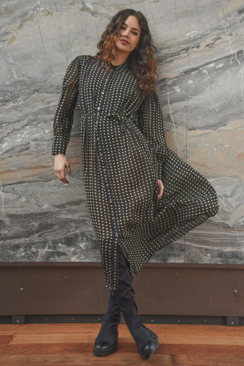 NIGHT BY NIGHT Dress - Spot