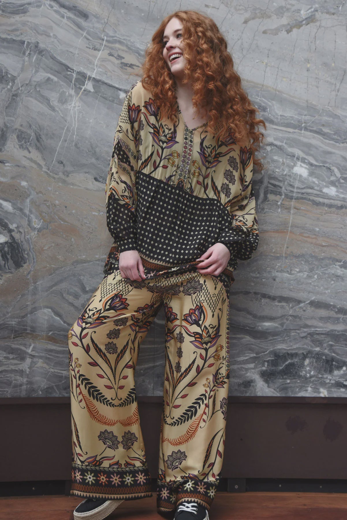 STRETCH A LEG Pant - Border Spot