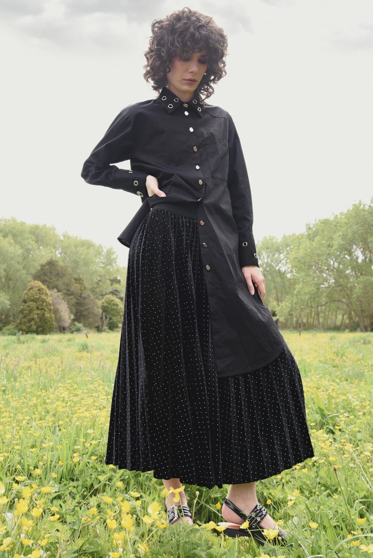 FOREVER LONG SKIRT - Black