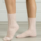 Cashmere Cable Knit Bed Socks