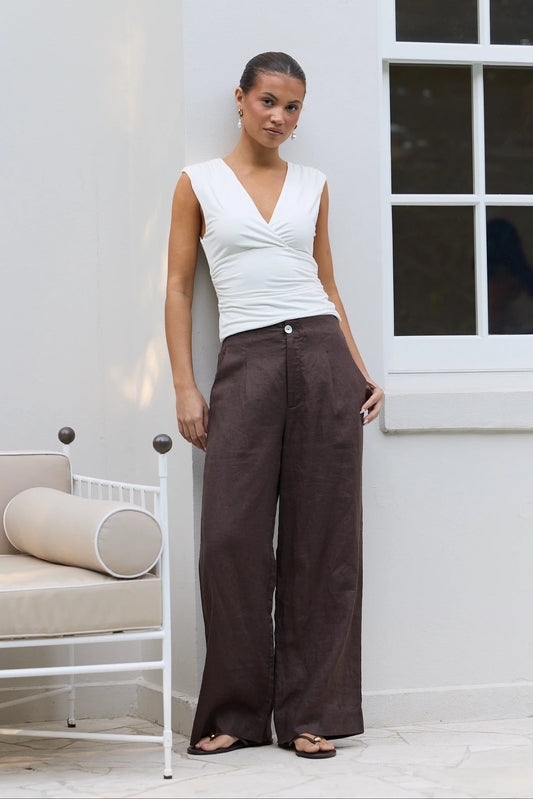 Curator Linen Wide Leg Pants