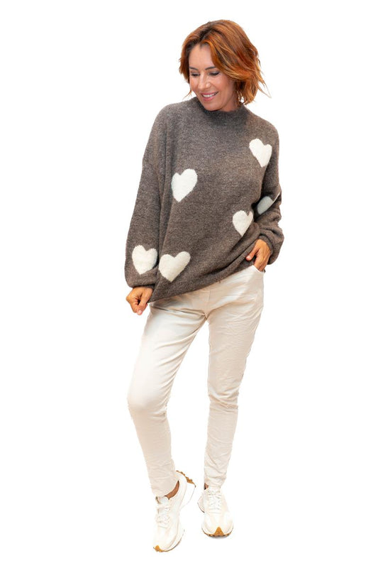 Cuore Knit Heart Motif