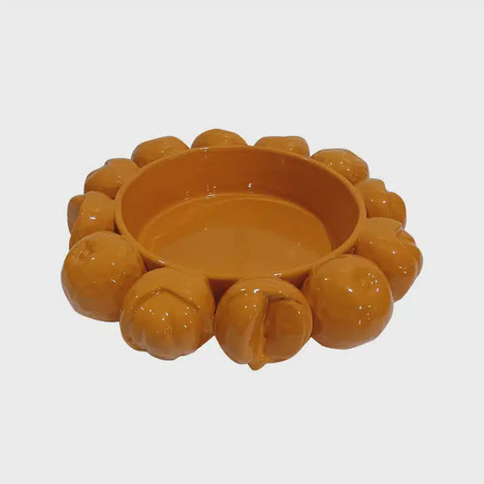 Ceramic Orange Bowl