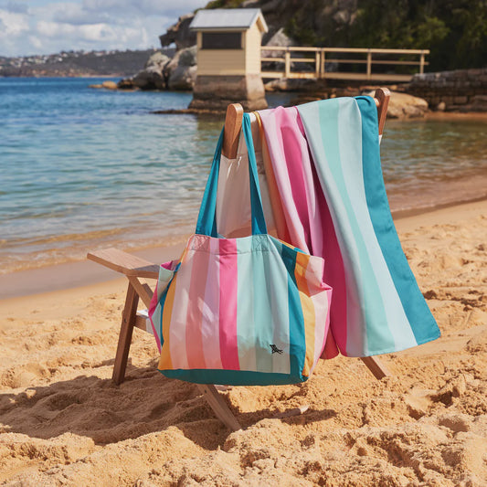 Dock & Bay Beach Tote Bag - Coastal Candy