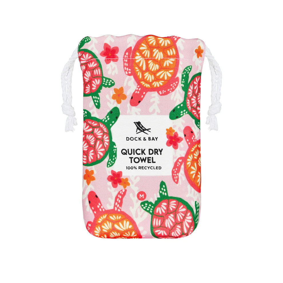 Dock & Bay Beach Towel Kids Collection - Turtley Tropical