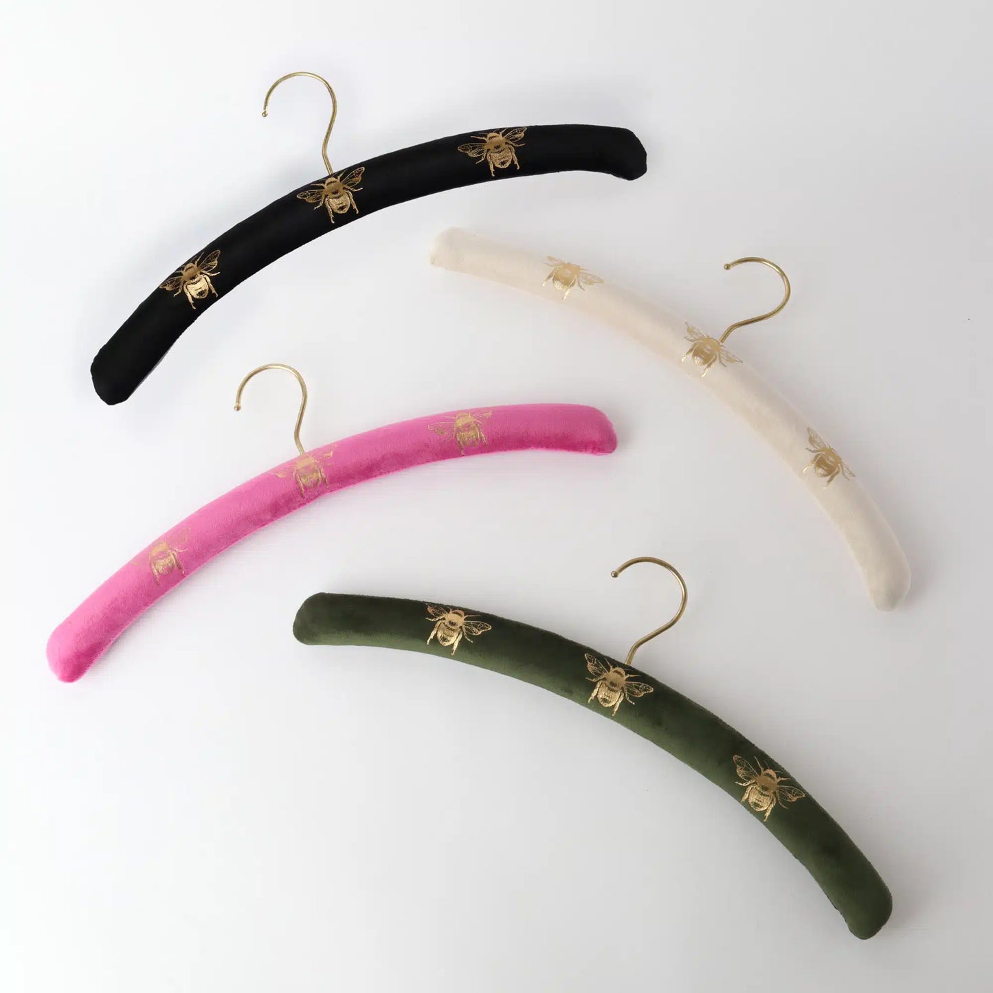Velvet Bee Coat Hanger S/2