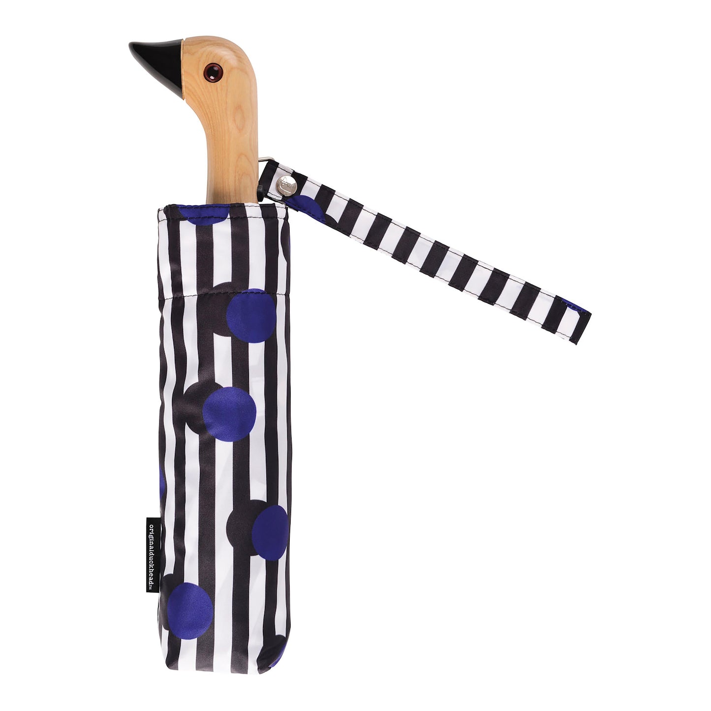 Duck Umbrella Compact - Polkastripe