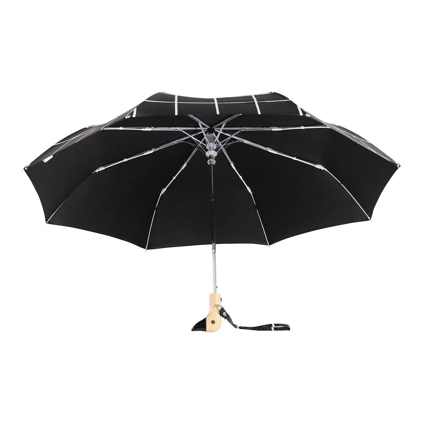 Duck Umbrella Compact - Black Grid