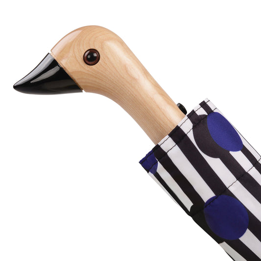 Duck Umbrella Compact - Polkastripe