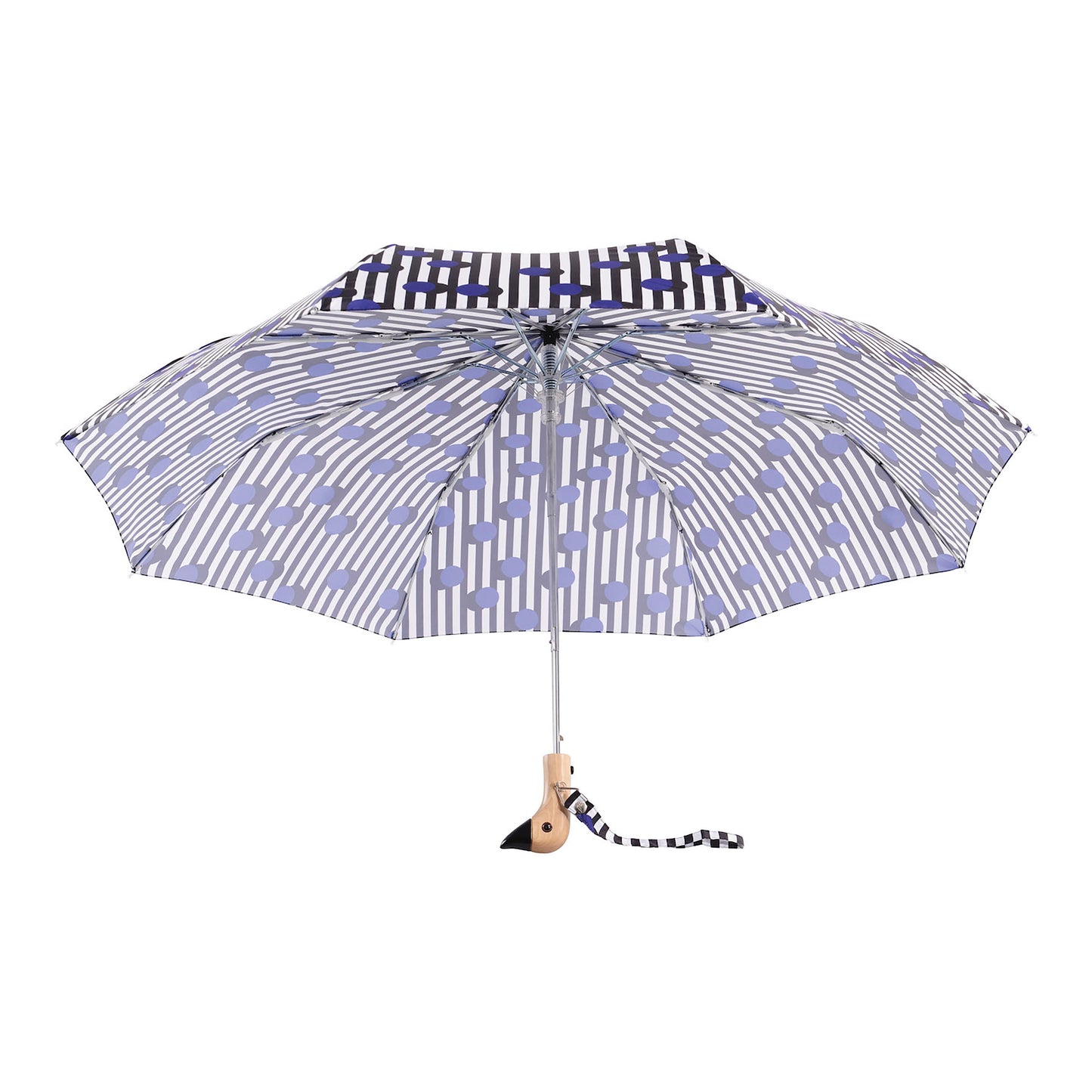 Duck Umbrella Compact - Polkastripe