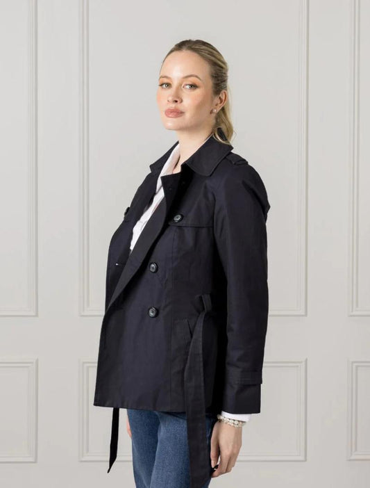 Ella Cropped Trench Coat