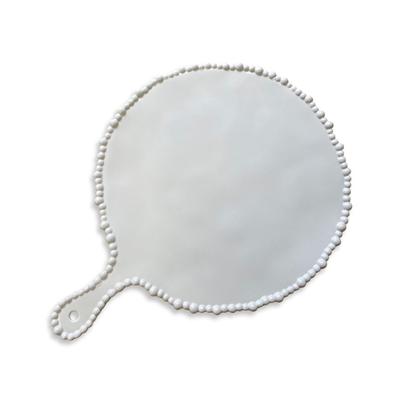 Melamine Pearl Platter Round - White