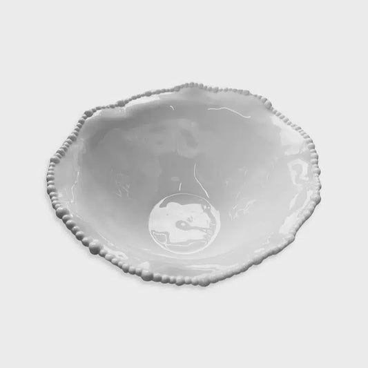 Melamine Pearl Bowl 36cm - White