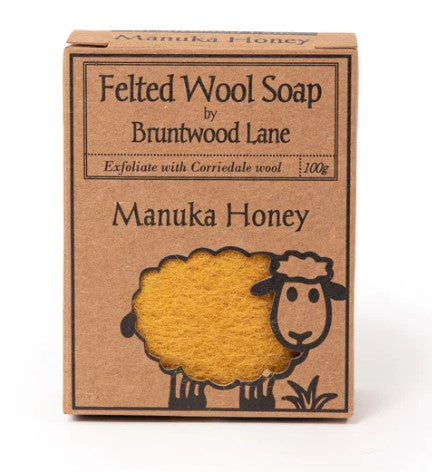Felted Wool Soap Manuka Honey