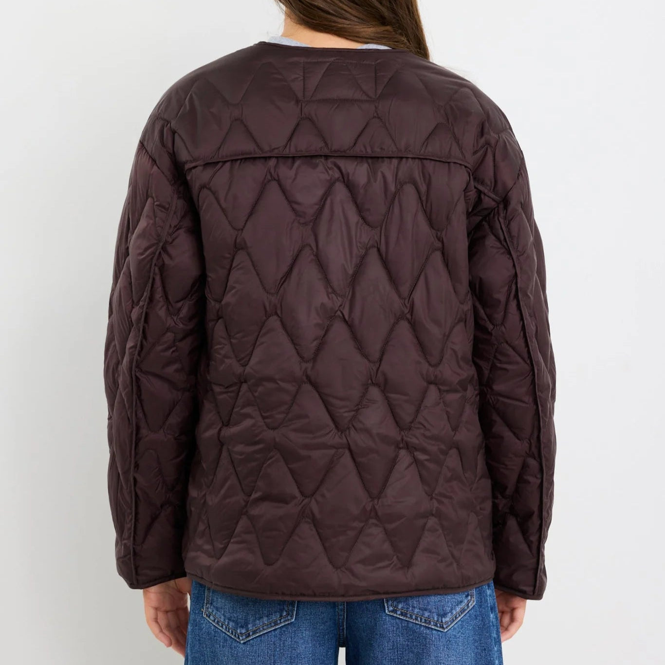 Frankly Boxy Snap Front Puffer Jacket