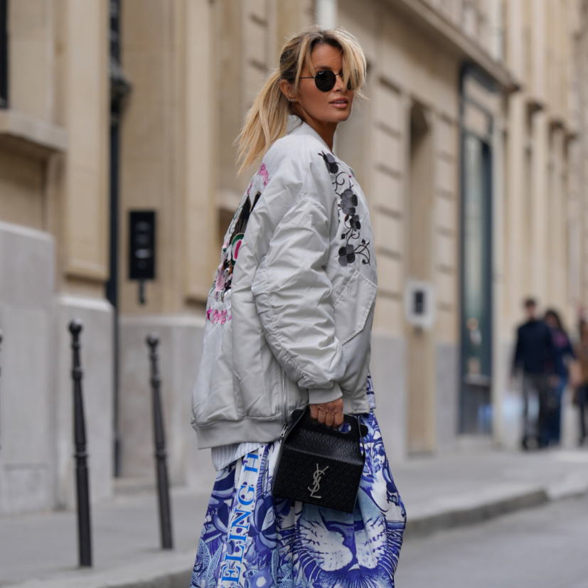 Heart Oversized Bomber Jacket