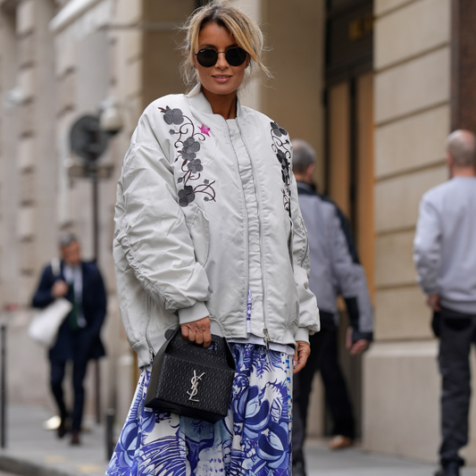 Heart Oversized Bomber Jacket