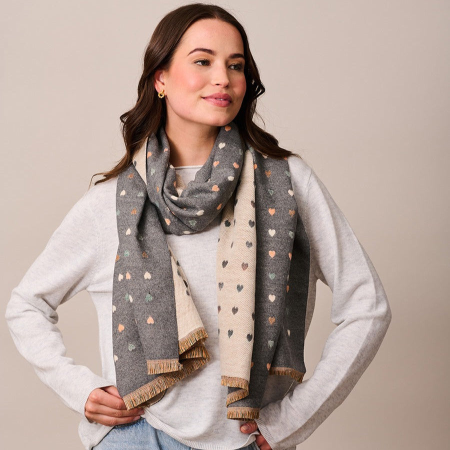Mini Hearts Scarf