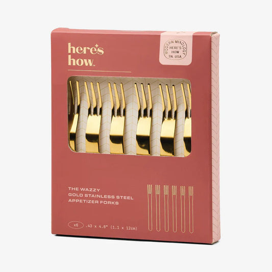 The Wazzy Appetizer Forks - Set of 6